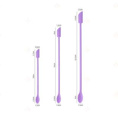 化妝品矽膠挖勺一組10