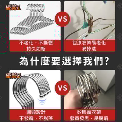 加粗不鏽鋼衣架9