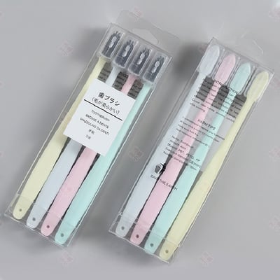 軟毛備長炭牙刷4入3