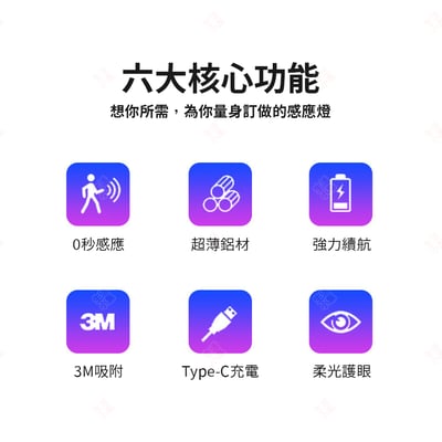 智慧長條三色感應燈3