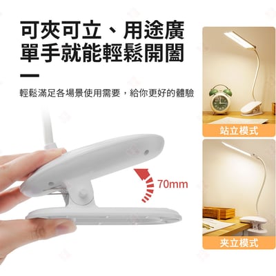 雙頭LED夾式檯燈8