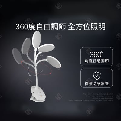 夾式圓形LED檯燈7