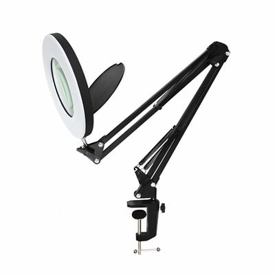 專業八倍鏡 LED環形放大鏡檯燈1