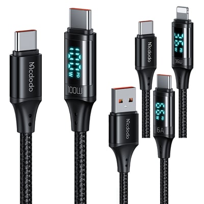 慧眼系列數顯快充傳輸線 Type-C Lightning Mcdodo麥多多1