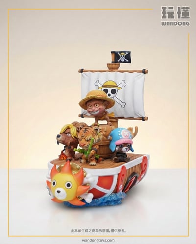 【傑刻動漫 x 動物幫幫】海賊王 動物cos草帽海賊團 迷你陽光號(桑尼號)1