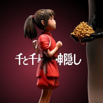 【神隱】手握系列 千尋 無臉男相伴版5