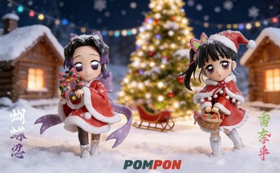 【PomPon Q版】胡蝶忍 & 香奈乎 套組4