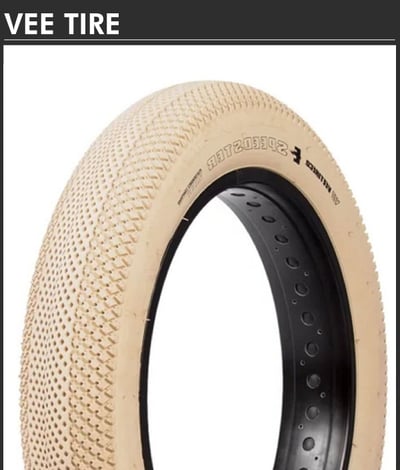20x4.0 Vee tire 公路胖胎（米白色）1