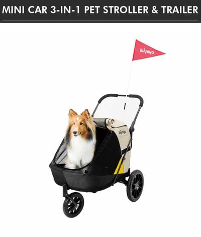 ibiyaya 迷你卡三合一寵物拖推車1