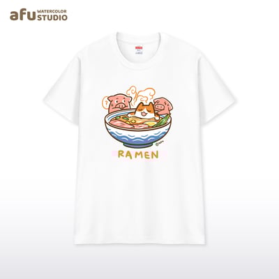 插畫Tee - 拉麵溫泉3