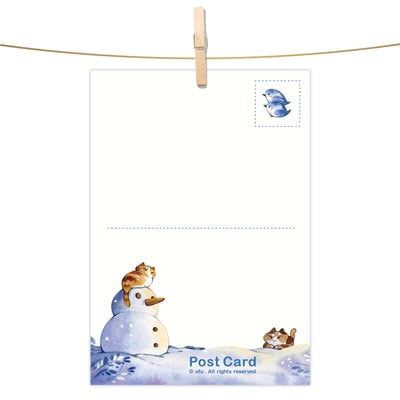 明信片 - 雪天使2