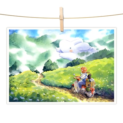 明信片 - 摩托車的獨旅1