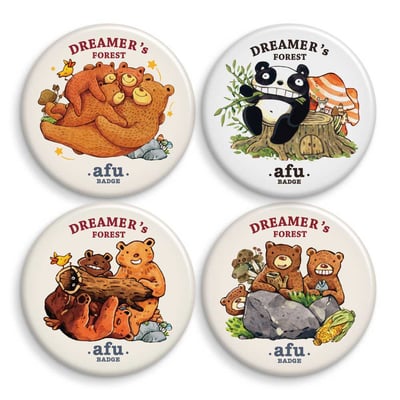 afu大胸章 / 熊寶貝系列 - 58mm1