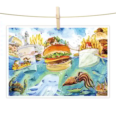 明信片 - 速食島嶼國1