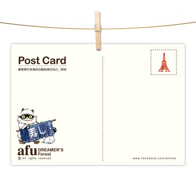 明信片 - 貓咪美食家-日本壽司篇2