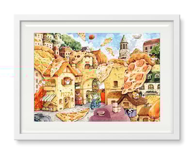 拼圖(500片) - 歡樂比薩城2