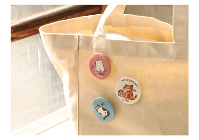 小胸章 - 遇見街貓 / 橘子 - 44mm2