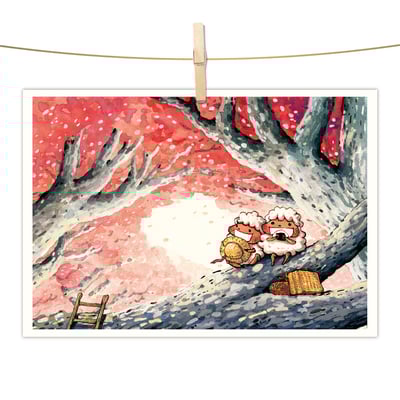 明信片 - 微笑櫻花1