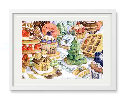 拼圖(70片) - 甜點城鎮2