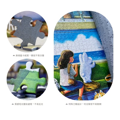 拼圖(1000片) - 藍海的列車6