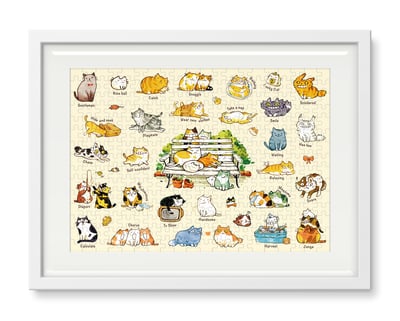 拼圖(300片) - 貓咪的一百種生活 22