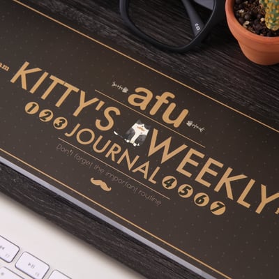 貓咪生活週記本 - 紳士黑1