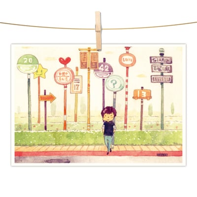 明信片 - 等待幸福1