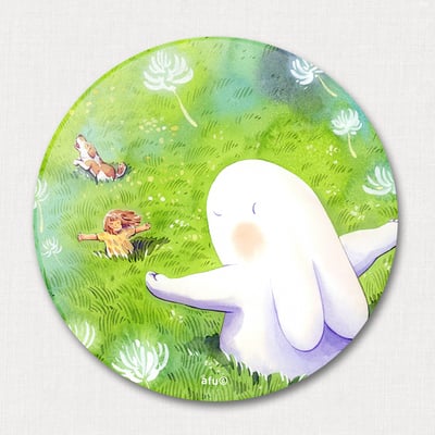 陶瓷吸水杯墊 - 揚起的幸福1