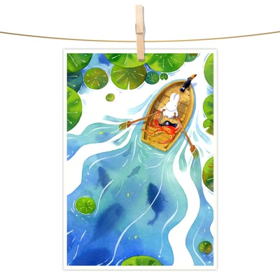 明信片 - 湖邊秘境1