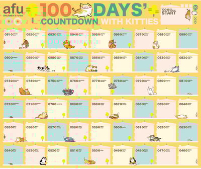 陪你倒數100天日曆 - 喵星人1