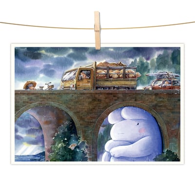 明信片 - 等待雨停的心1