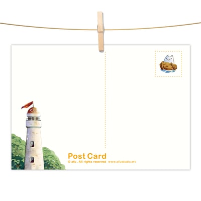 明信片 - 微笑月亮2