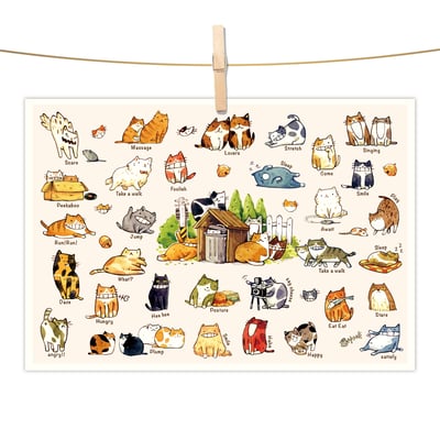 明信片 - 貓咪的一百種生活1