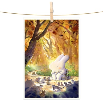 明信片 - 光的森林公園1