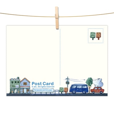 明信片 - 夢遊兔2