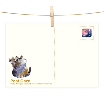 明信片 - 貓聚會2
