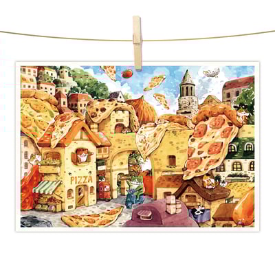 明信片 - 歡樂披薩城1