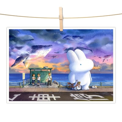 明信片 - 飛鯨公車站1