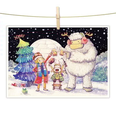 明信片 - 乾杯聖誕1