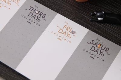 貓咪生活週記本 - 紳士黑3