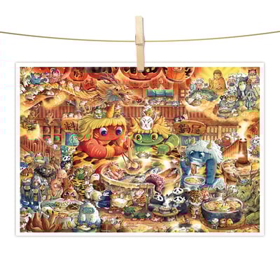 明信片 - 熱鬧的火鍋夜1