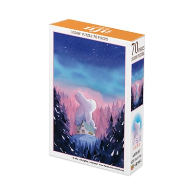 拼圖(70片) - 大白兔-永恆思念1