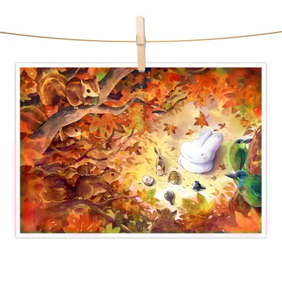 明信片 - 樹梢上的聚會1