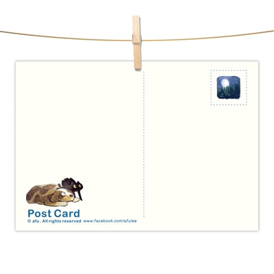 明信片 - 露營夜的探訪2