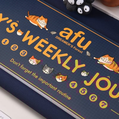 貓咪生活週記本 - 雅痞藍1