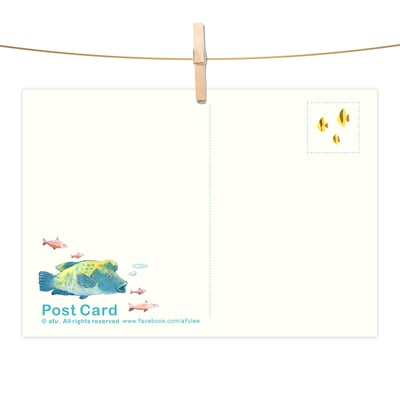 明信片 - 蔚藍水族館2