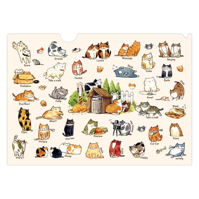 資料夾(L型) - 貓咪的一百種生活1