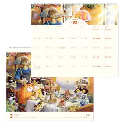 【限量】2025桌曆 - 朵朵散步去｜時光篇章4