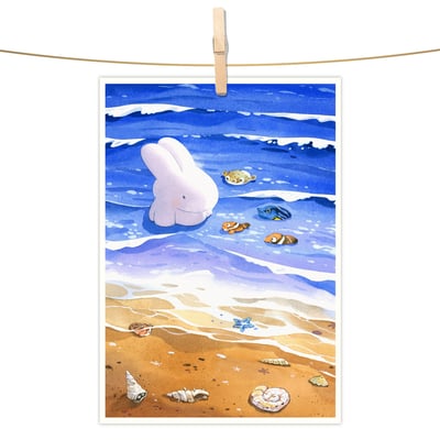 明信片 - 浪花朵朵1