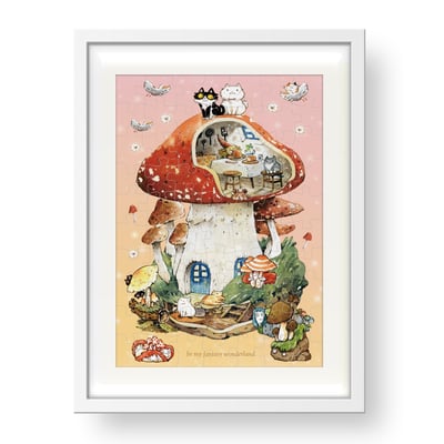 拼圖(70片) - 浪漫菇菇屋2